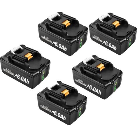 Batterie, 18V Li-ion, Haute Capacité, 5 batterie 6.0Ah (1/2)