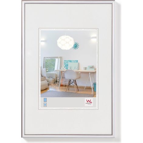 Cadre Photo Argent 50 x 60 cm Lifestyle Cadre en Plastique KV060S (1/4)