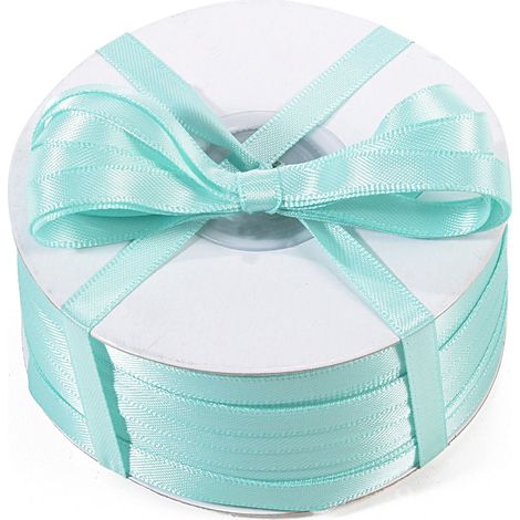 Nastro doppio raso tiffany, mm 6 x 100 m