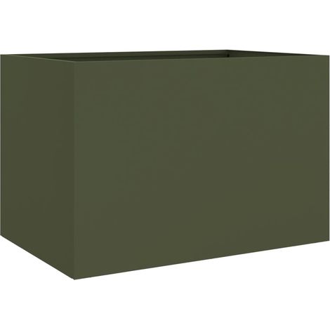 Jardinera acero verde oliva 62x47x46 cm vidaXL