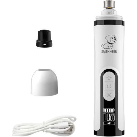 Moulin à ongles pour chien – Silent Groom Pro Coupe-griffes électrique rechargeable USB-C, lime à ongles pour chiens et chats de petite, moyenne et grande taille (1/5)