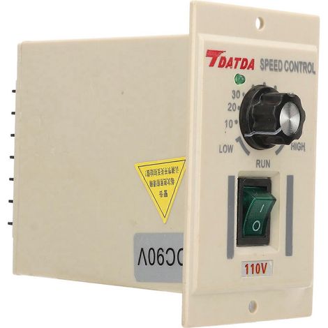 Variateur de vitesse à bouton rotatif à variation continue, régulateur de tension électronique, entrée CA 110 V, sortie CC 0–90 V (1/4)