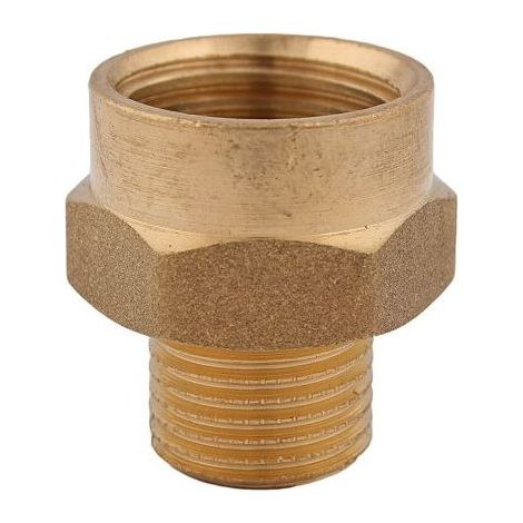 JS REDUZIERNIPPEL AGxIG FLACHDICHTEND, 1/4"x3/8", MESSING