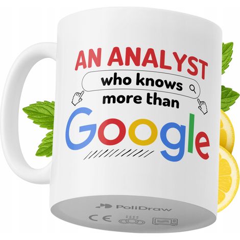 Lustige Kaffeetasse mit witzigem Textdesign für Analysten – ideal für Geburtstage, Namenstage, Feiertage und besondere Anlässe. Hochwertige Tasse für Büro, Homeoffice und Arbeit. Farbe: Weiß, 330 ml.