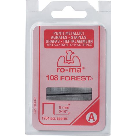 1CF PUNTI PER FISSATRICI IN BLISTER FOREST Mod. 108/13 mm. 8 (840 pz.)