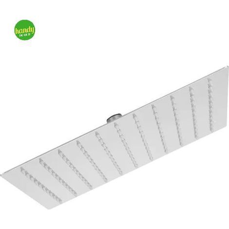 Soffione Quadrato Piatto Ambra Bathroom Dandelion In Acciaio 30 X 30 Cm (1/2)