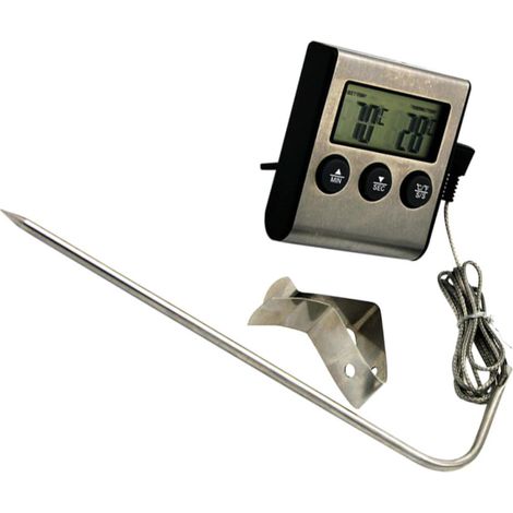 SOIMISS Thermomètre de Cuisson Viande Barbecue avec Sonde Inox (1/5)