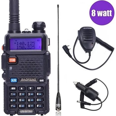UV-5R 8W puissance élevée puissant talkie-walkie radio bidirectionnelle 8 watts cb radio portable 10 km longue portée baofen (1/4)