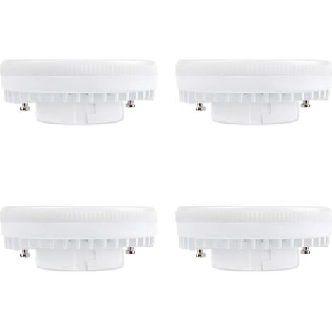 Ampoule GX53 LED 9W Blanc Neutre 4000K, 900LM, 120°, Équivalent Lampe CFL GX53 15W-18W, non-dimmable, Spot LED Encastrable GX53 Neutre pour Plafonnier de Meuble Cuisine, lot de 4 [Classe énergétique A (1/4)