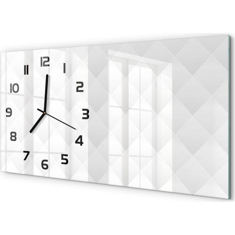 Horloge Murale Panoramique en Verre 60x30 cm Décorative Moderne Salon Cuisine Arrière-plan abstrait (1/5)