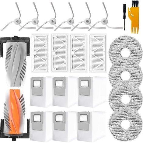 Kit d'accessoires pour aspirateur robot DJI ROMO S/ROMO A/ROMO P. Pièces de rechange incluses : brosse principale, sac à poussière, lingettes de nettoyage. (1/5)