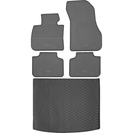 Ensemble de tapis de sol en caoutchouc pour BMW Série 2 F45 Minivan (Active Tourer) de 09.2014 à 10.2021 : tapis de sol de voiture et tapis de coffre. (1/5)