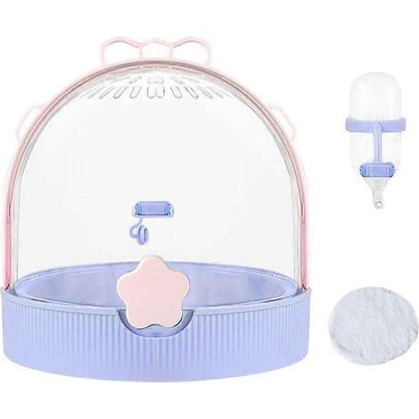 Petite cage pour hamster, cage de transport pour hamster nain, cage pour hérisson, valise pour animaux avec biberon, convient aux gerbilles (1/5)