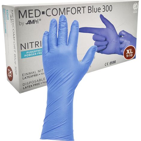 Ampri Blue 300 XL Nitrilhandschuhe, 100 Stück (1/3)