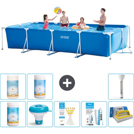 Intex Piscine Tubulaire Rectangulaire - 450x220x84 cm - 9-pièces  S43204 (1/5)