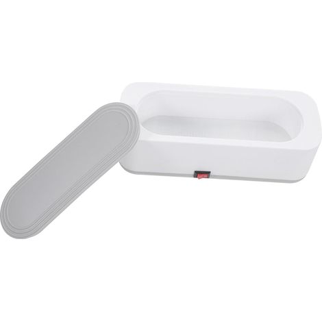 Nettoyeur Ultrasonique pour Bijoux en Argenté et Lunettes 300ml 45khz Plastique Fonctionnement Silencieux Nettoyage en Profondeur pour Usage Domestique