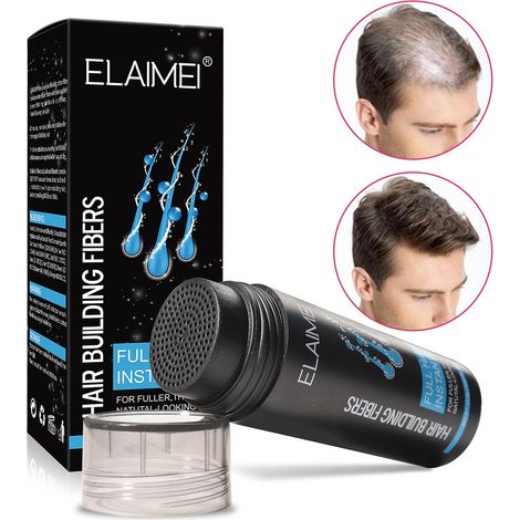 Fibres capillaires pour cheveux fins, formule naturelle, recharge densifiante en 15 secondes, camoufle la perte de cheveux, épaissit immédiatement (1/4)