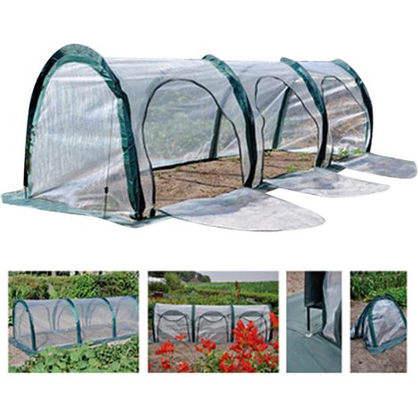 Serre portable 3 mètres, housse de protection respirante anti-vent pour plantes, intérieur et extérieur (1/5)