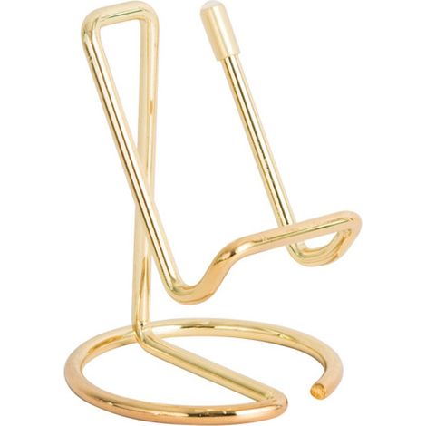 2 pezzi Supporto da scrivania per cellulare, grazioso supporto da scrivania in metallo dorato, adatto a tutti i telefoni cellulari, Switch, iPad (1/5)