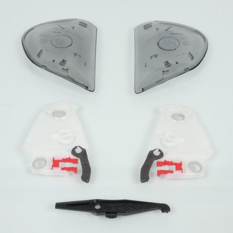 Kit fixation platines pivot d écran visière de casque intégral (1/2)