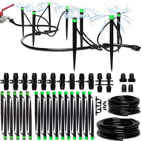 Kit d'Irrigation Goutte à Goutte 15m+15m – Système Complet Réglable pour Jardin, Pelouse et Serre (1/5)