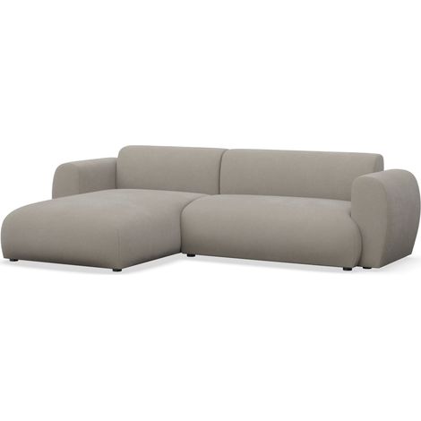 Selsey Emia – L-Form Ecksofa mit Schlaffunktion, pflegeleichte Chenille, links ausgerichtet, Greige (1/5)