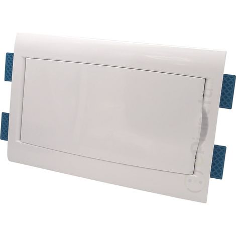 Quadro elettrico per cartongesso da 6 a 12 moduli centralino con sportello bianco da incasso per interruttori DIN IP40 (1/4)