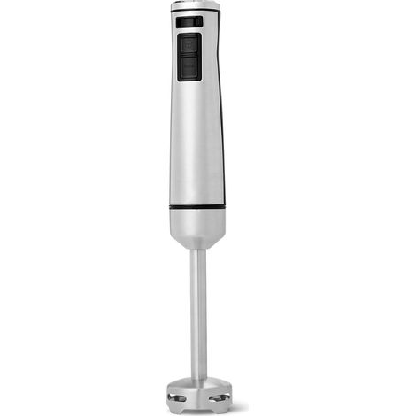 Mixeur Plongeant Manuel Multivitesse, Cordon d’Alimentation Inclus, 1 000W, Argenté
