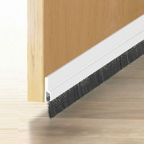 Trade Shop - Rod-schneller Stuffer für Klebstofftür mit 100 cm weißer Bürste -