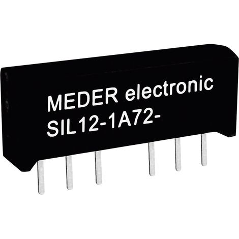 StandexMeder Electronics SIL12-1A72-71L Reed-Relais 1 Schließer 12 V/DC 1 A 15 W SIL-4 (1/2)