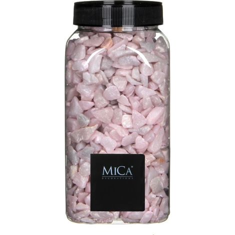 Mica Decorations Dekorative Steine rosa 650 ml 1 kg Steine