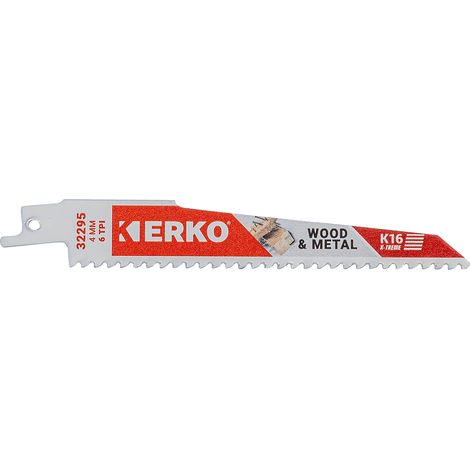 LAME SABRE ERKO 150x22x1,6 6T WOOD K16 ETUI 5
