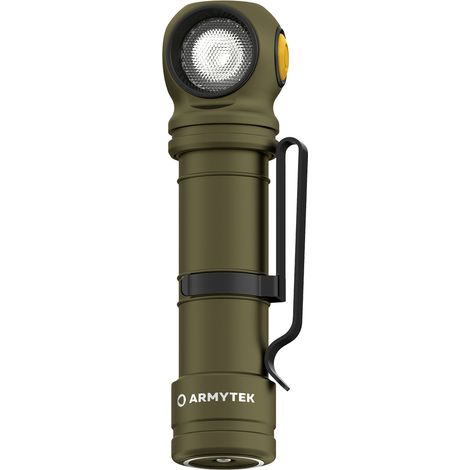 ArmyTek Wizard C2 Pro Max Olive White F06701CO LED Taschenlampe mit Gürtelclip, mit Holster akkubetr (1/5)
