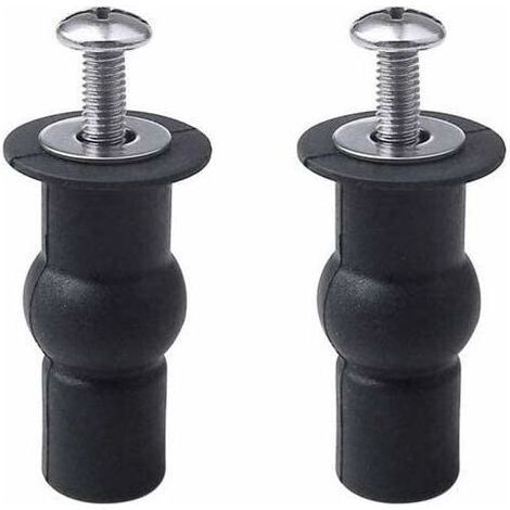 2 pièces Abattant WC Fixations Charnières Store Charnières Trou de Fixation Extensible Caoutchouc Vis Convient à Toutes Les Toilettes (14mm) (1/5)