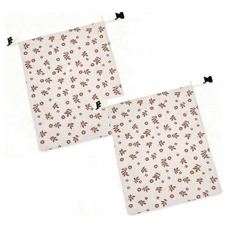 Sacs À Pain - Coton Bio Enduit Cire Abeille Naturelle - 40 cm x 31 cm - Pour Pain Maison Et Produits De Boulangerie - Lot De 2 (1/5)