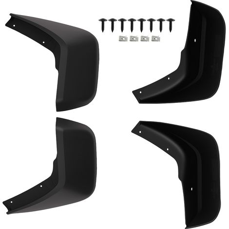 4 Piece Mud Flaps Set for Land Rover Discovery 2016-2020 Front Rear Black (1/5)