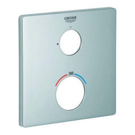 Rosette 49076 carrée pour ensembles de montage préfabriqués THM chromé (1/3)