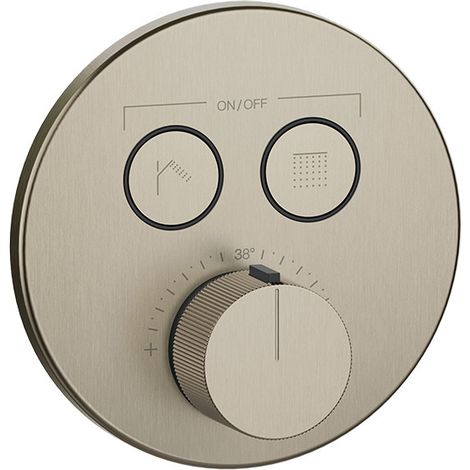 Juego de termostato preinstalado Gessi Hi-Fi con botón de