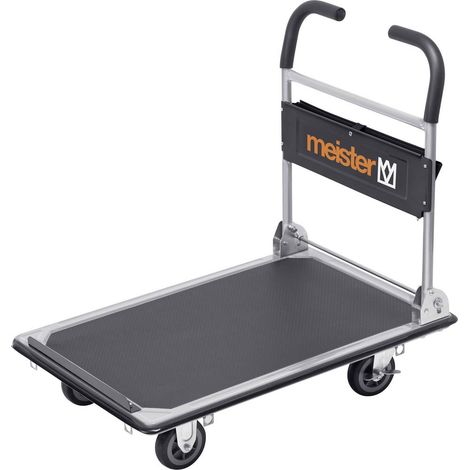 Meister Werkzeuge 8985630 Carrello con pianale pieghevole, con vano portaoggetti Acciaio Capacità di carico (max.): 300 (1/6)