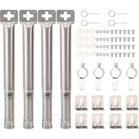 Pack Universal Adjustable Stainless Steel Replacement Tubular Burners, Extendable from 31cm to 42cm, Fits Most Gas Grills. MUMU (1/4)
