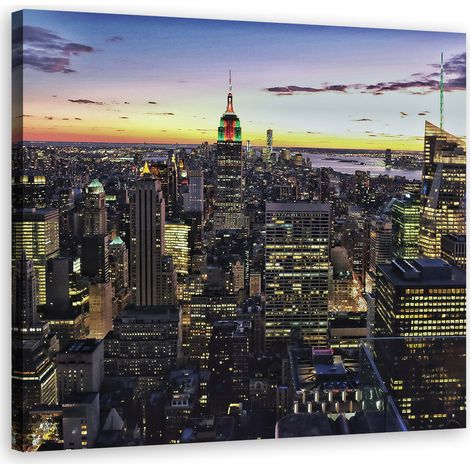 Tableau sur toile Bâtiments de la ville de New York 50x50 (1/5)