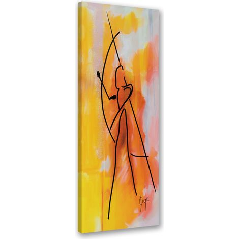 Tableau sur toile Archer africain 30x90 (1/5)