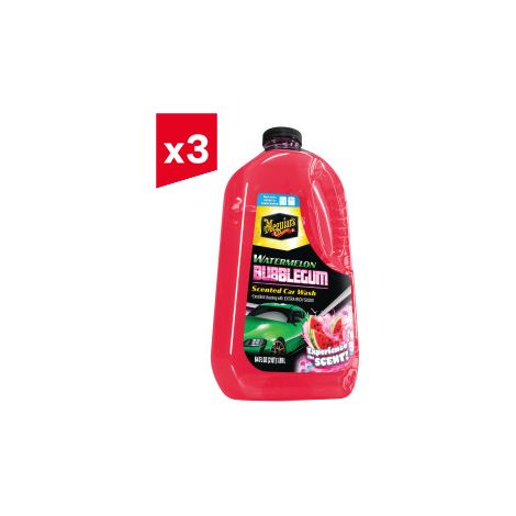 Lot de 3 Meguiar’s® Shampooing Bubblegum – Senteur Pastèque - 1.89l BT