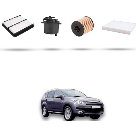 Kit tagliando 4 filtri compatibile con Citroen C-crosser 2.2 hdi 115kw dal 2007 (1/5)