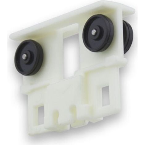 – Chariot de tirage en polyamide ivoire pour tringle à rideau type 24 x 16mm – Manipulation fluide – Solution esthétique pour fenêtres et baies vitrées