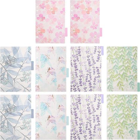 Sets Index-Klassifizierungsetiketten, farbige Registerordner-Trennblätter, einsteckbare separate Seiten-17.3X10.6X0.1CM (1/3)