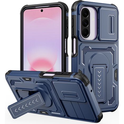 Custodia rinforzata per Samsung Galaxy A27 5G, con otturatore per la fotocamera, blu (1/5)