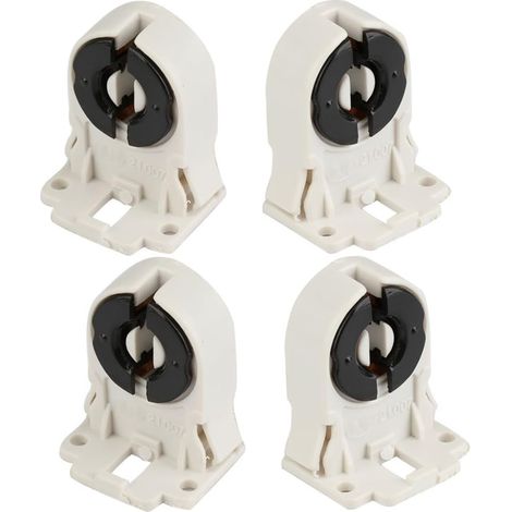 Lot de 4 Supports de Lampe fluorescents T8 et LED à Clipser - AC 100-250 V 5060 Hz (1/3)
