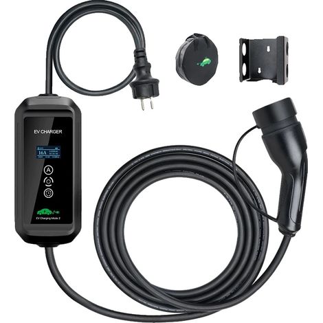 Cargador portátil para vehículos eléctricos, potencia de salida de 3,6 kW, compatibilidad con tipo 2, 3,6 kW, tipo 2 (1/2)