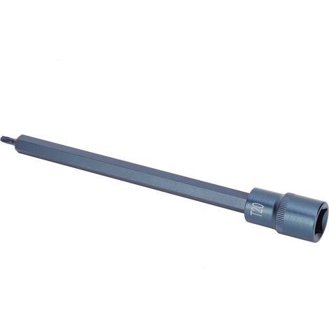 Embout de douille Star S2 en acier allié, clé électrique rapide, outil de quincaillerie, bleui sous blister 1/2X200XT20 (1/5)